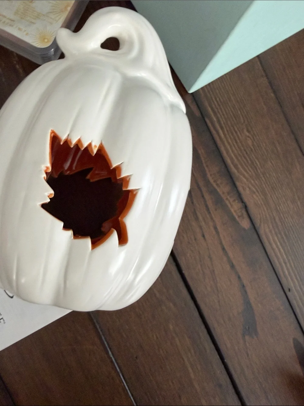 PartyLite Autumn Pumpkin Aroma Melts Warmer with ginger pumpkin melts - Picture 5 of 15